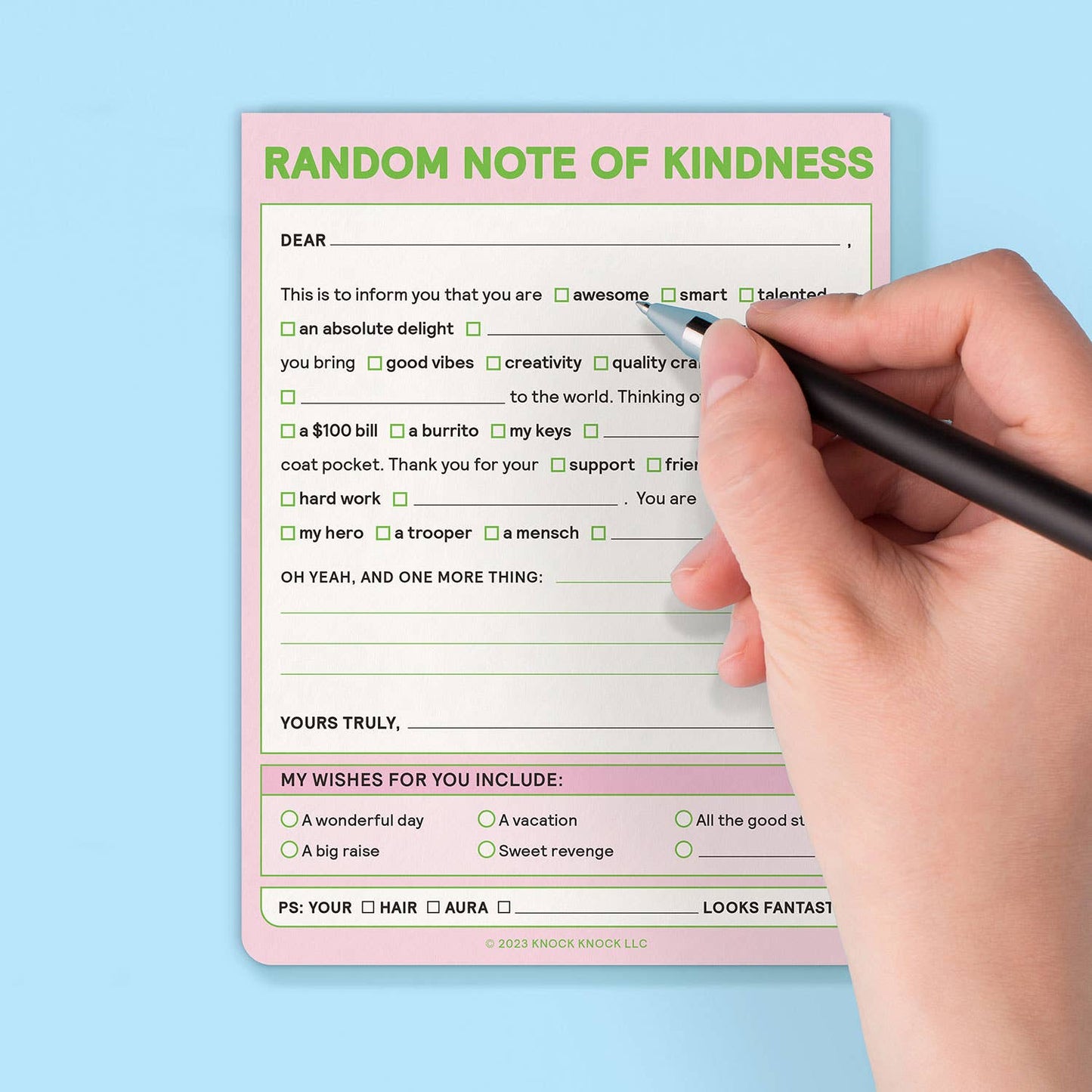 Random Note of Kindness Nifty Note Pad