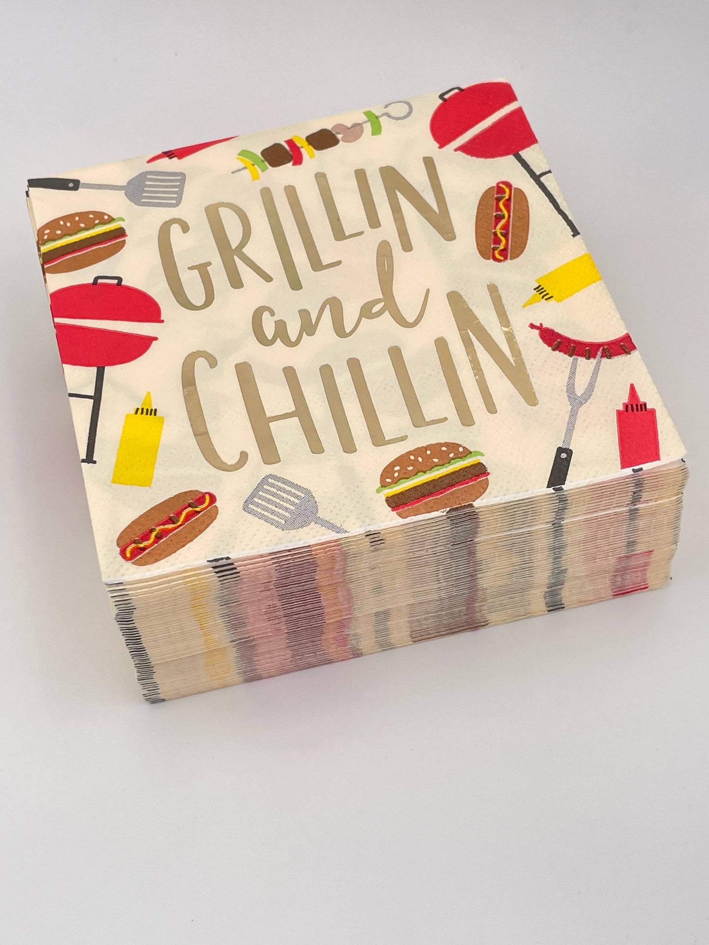 Grillin and Chillin Cocktail Napkins - 20ct