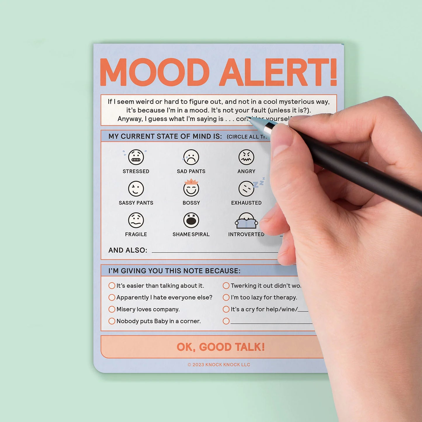 Mood Alert Nifty Note Pad