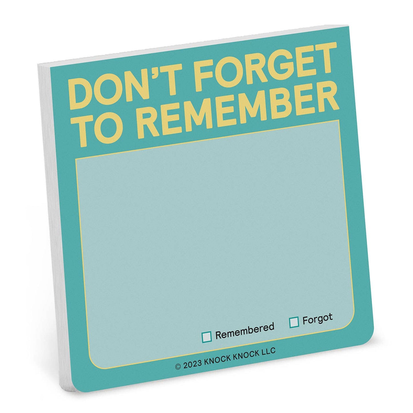 Don’t Forget to Remember Sticky Note (Pastel Version)