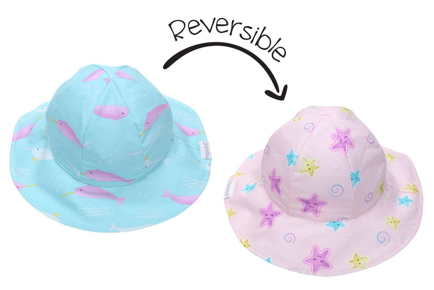 Kids Sun Hat - Narwhal/Starfish