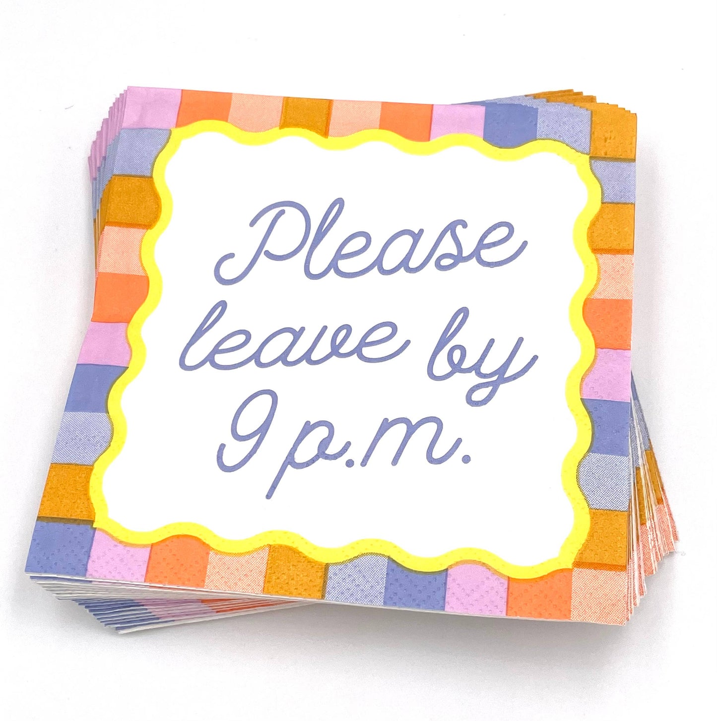 Please Leave By 9PM Cocktail Napkins - 20ct