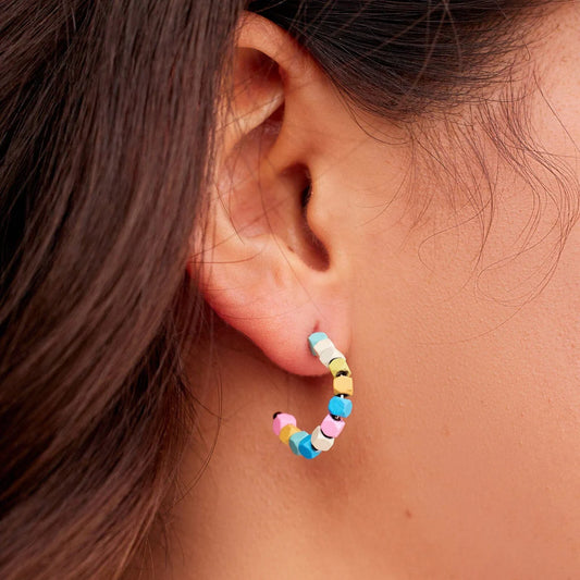 Bahama Bead Hoop Earrings