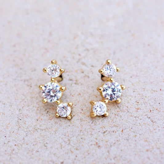 ESTRELLA GEMSTONE STUD EARRINGS