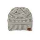 C.C Ribbed Solid Color Beanie