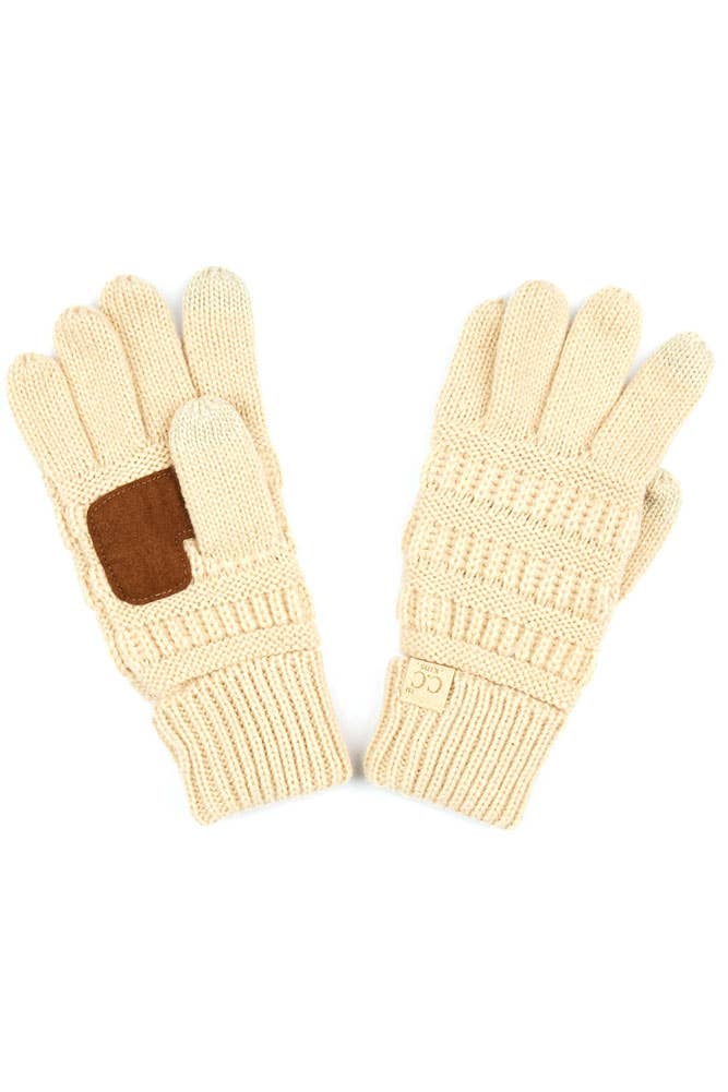 Girls Knit Gloves