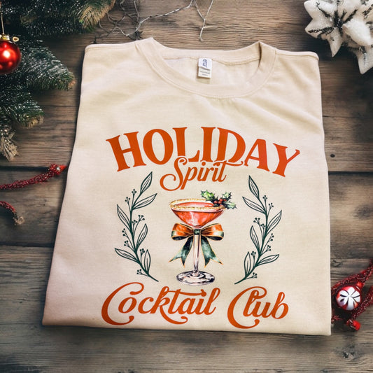 Holiday Spirit Cocktail Club Oversized Sweatshirt