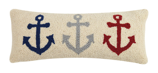 Anchor Trio Hook Pillow