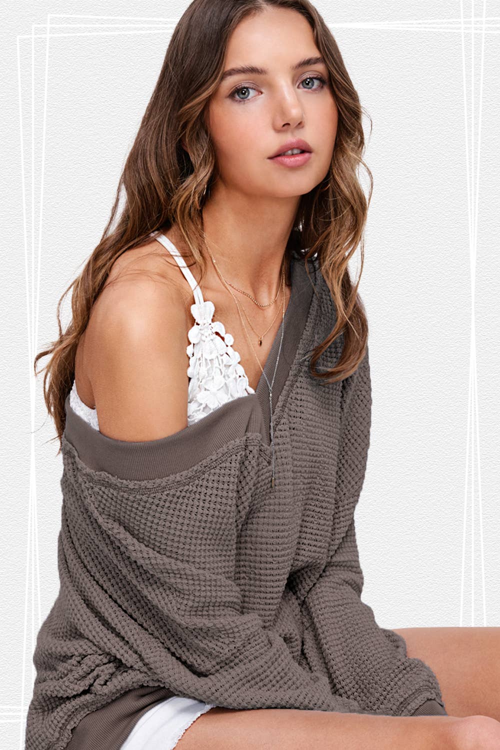 Waffle Knit Long Sleeve