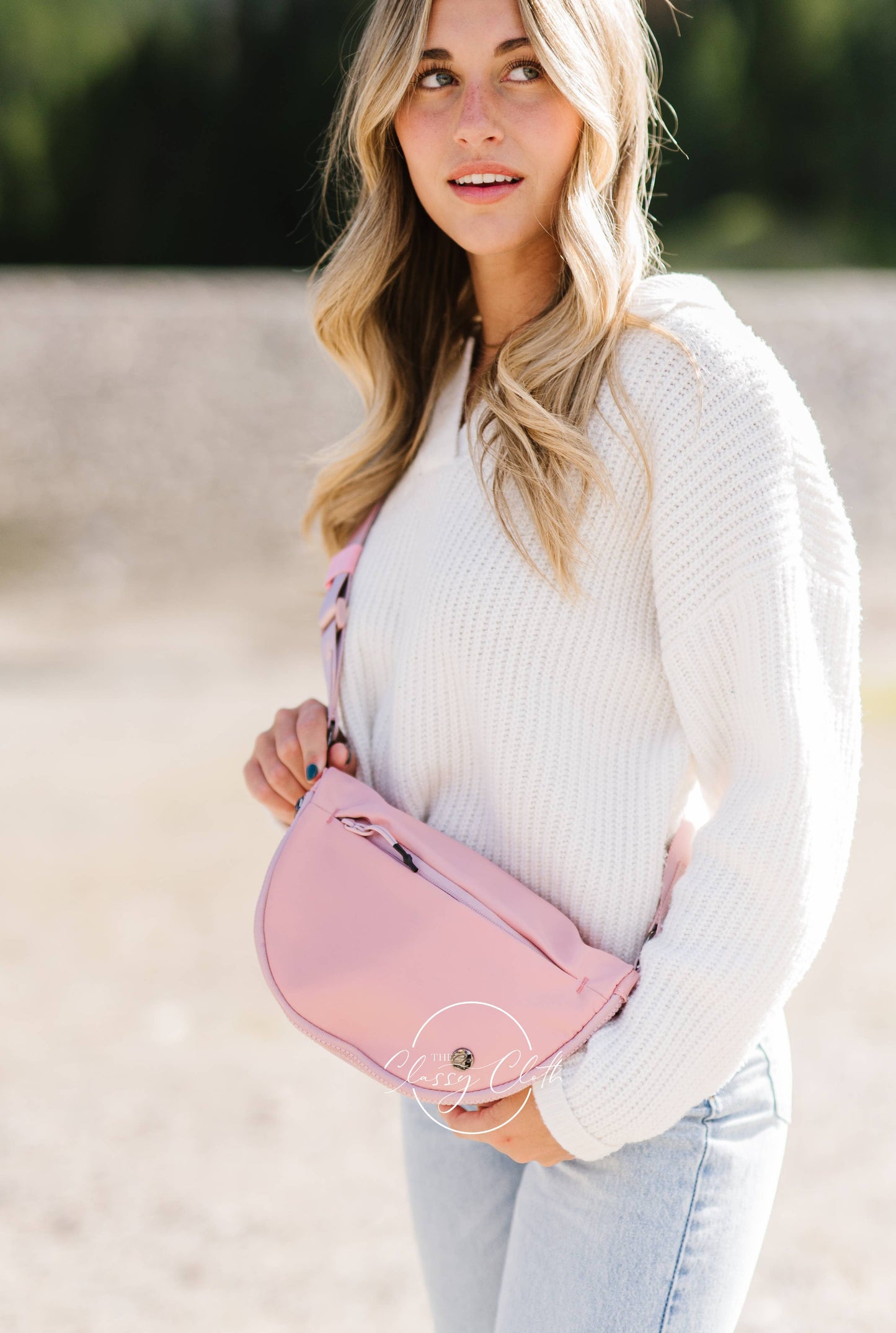 Margot Moon Belt Bag - Blush Pink