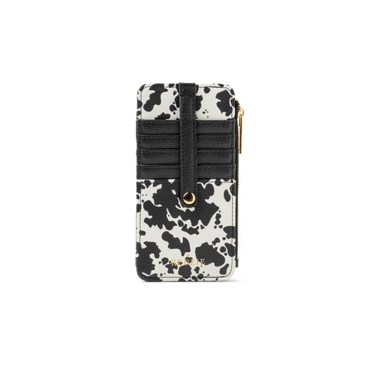 Kedzie Cow Print Zippered Wallet