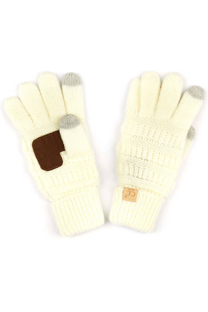 Girls Knit Gloves