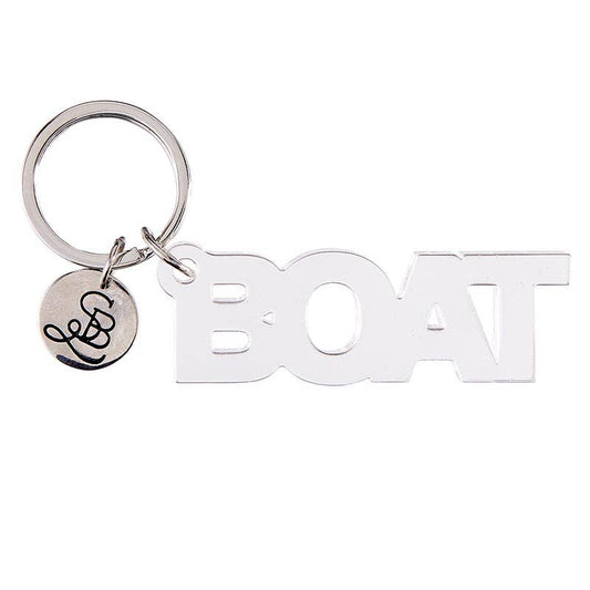 BOAT - ACYLIC WORD KEYCHAIN