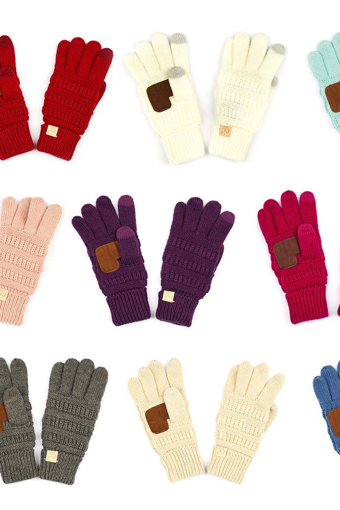 Girls Knit Gloves