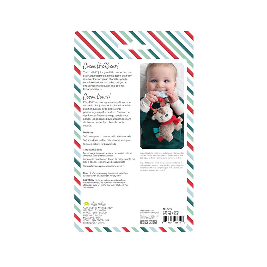 Holiday Bear Itzy Pal™ Plush + Teether