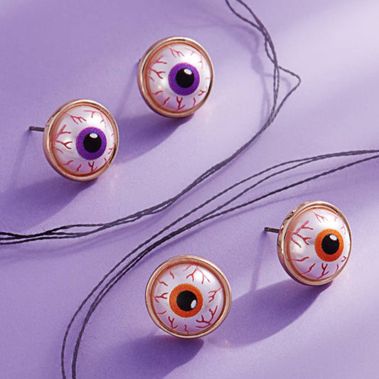 Orange Eye Stud Earring