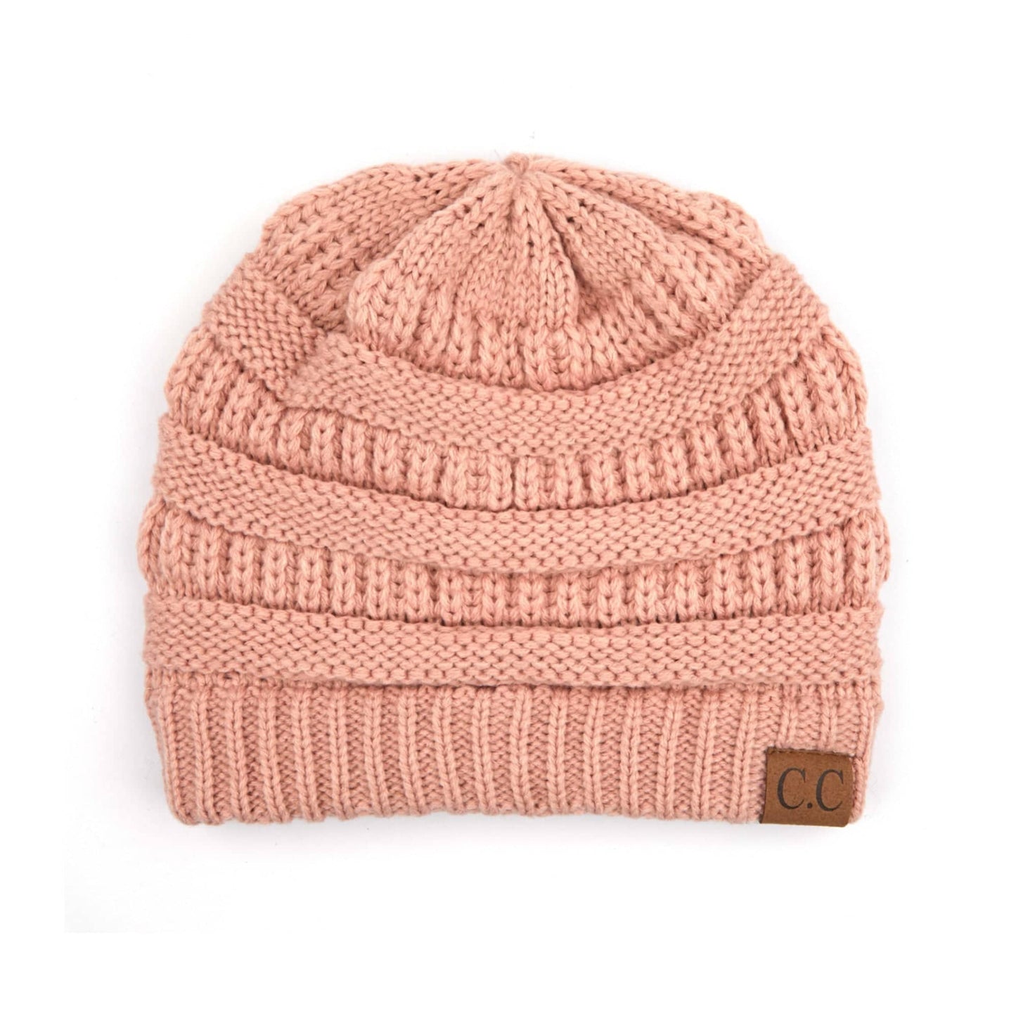 C.C Ribbed Solid Color Beanie