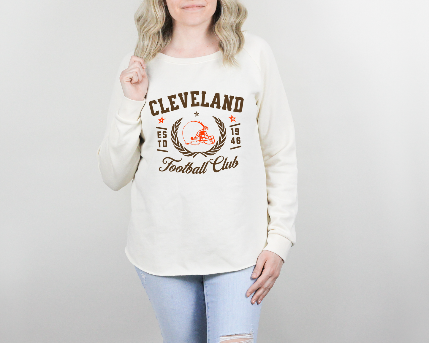 Cleveland Football Club - Ladies Wave Wash Sweatshirt