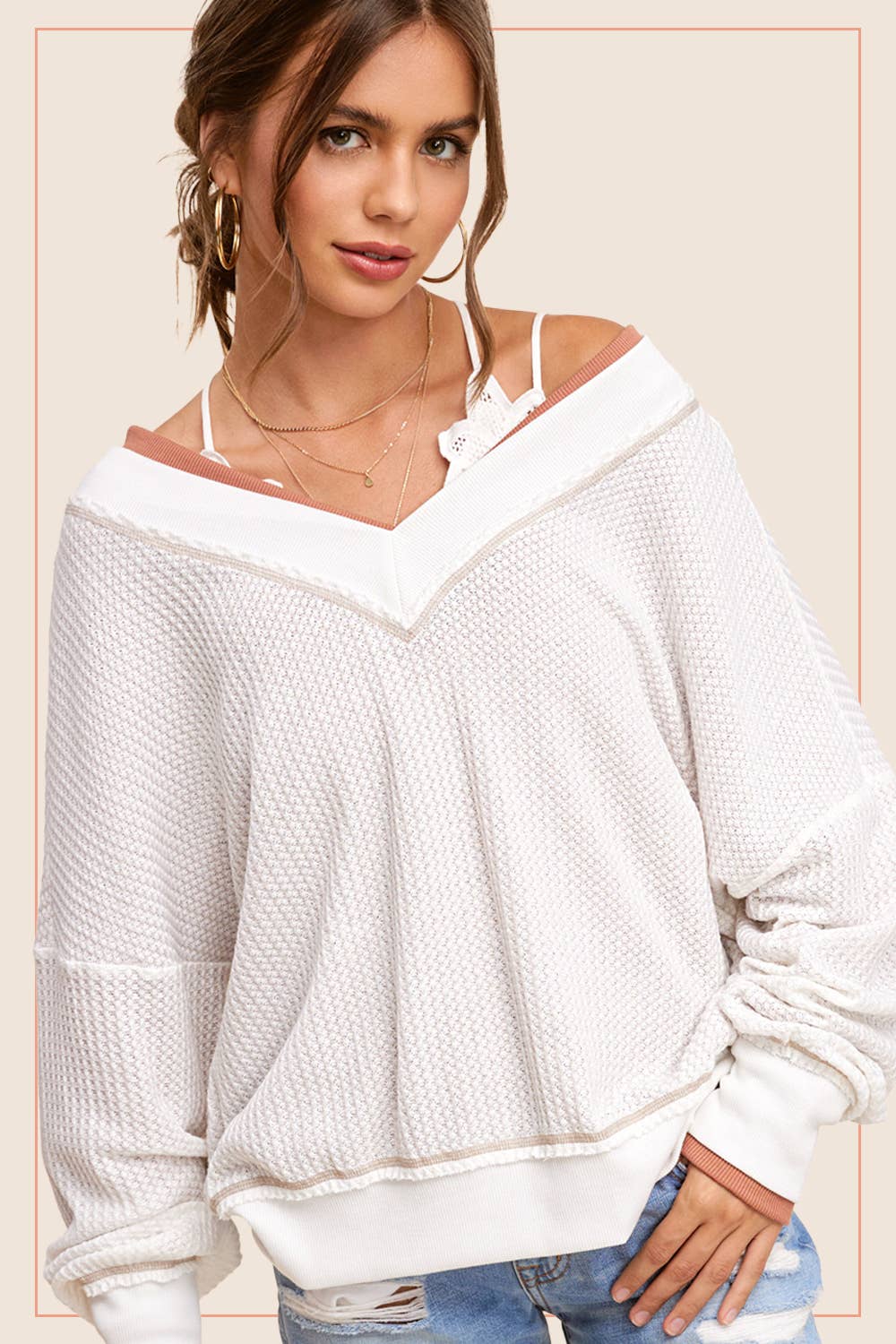 Waffle Knit Long Sleeve