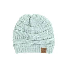 C.C Ribbed Solid Color Beanie