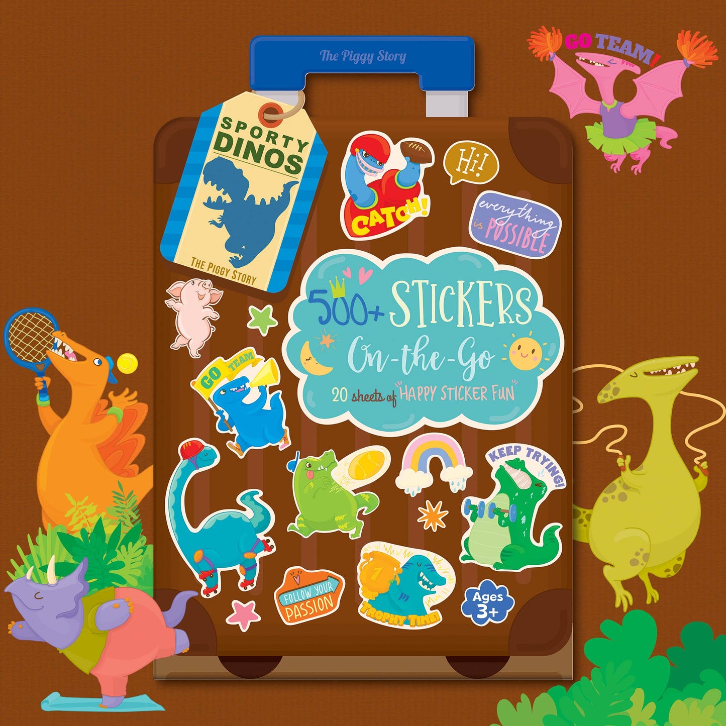 500+ Stickers On-the-Go - Dinosaur World