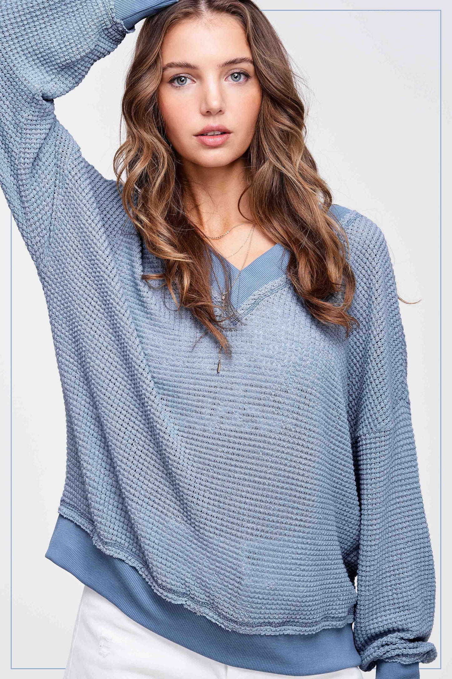 Waffle Knit Long Sleeve