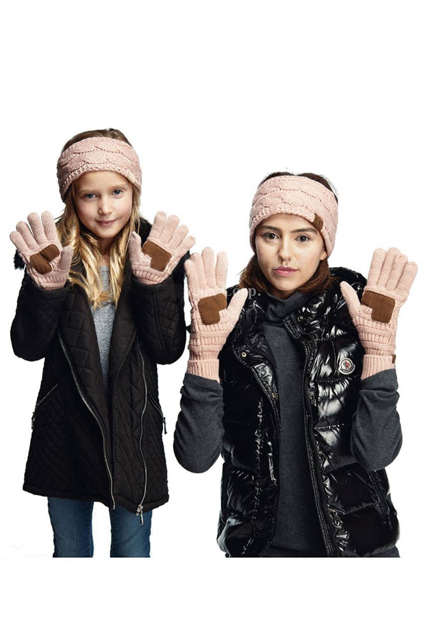 Girls Knit Gloves