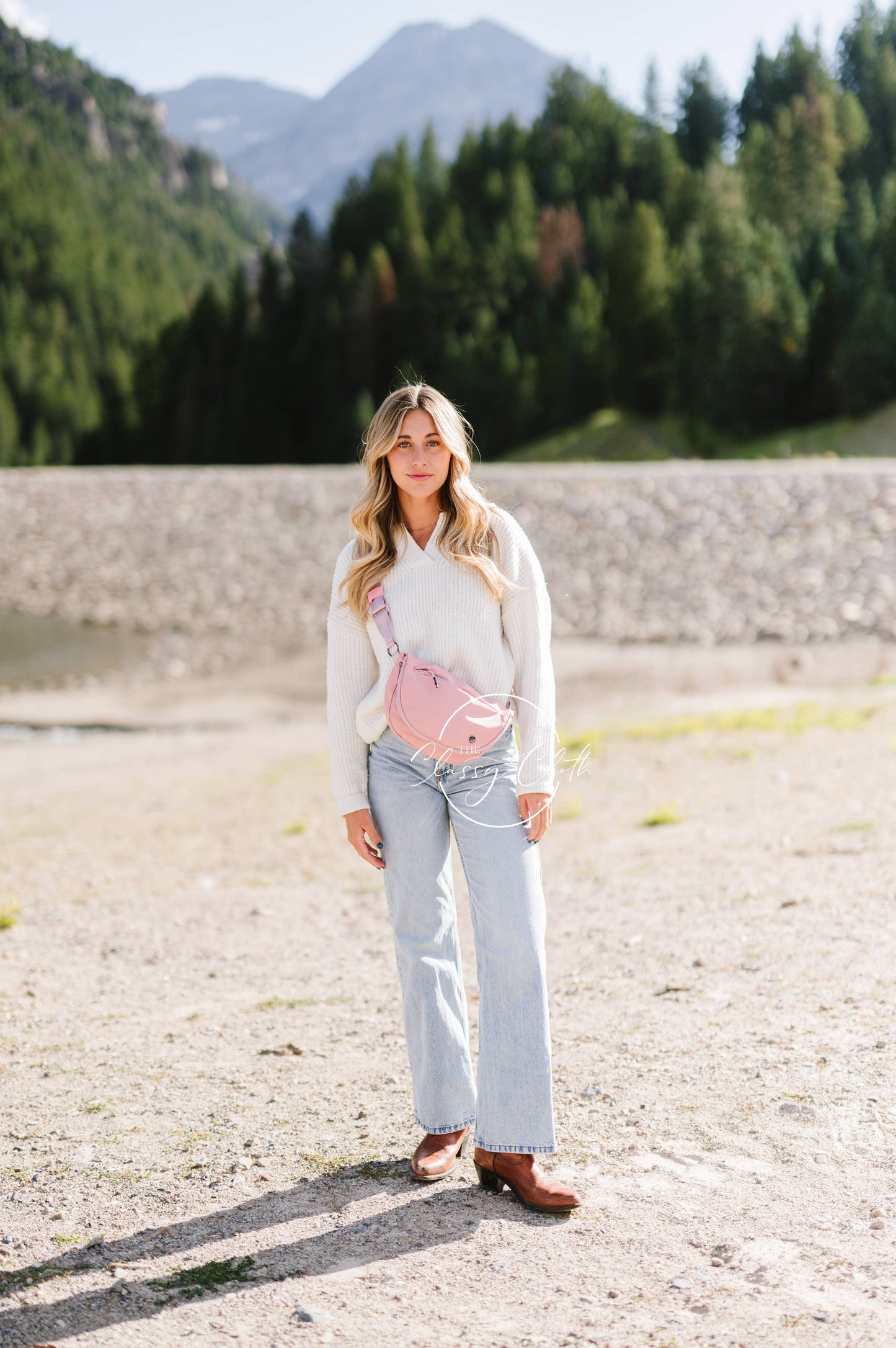 Margot Moon Belt Bag - Blush Pink