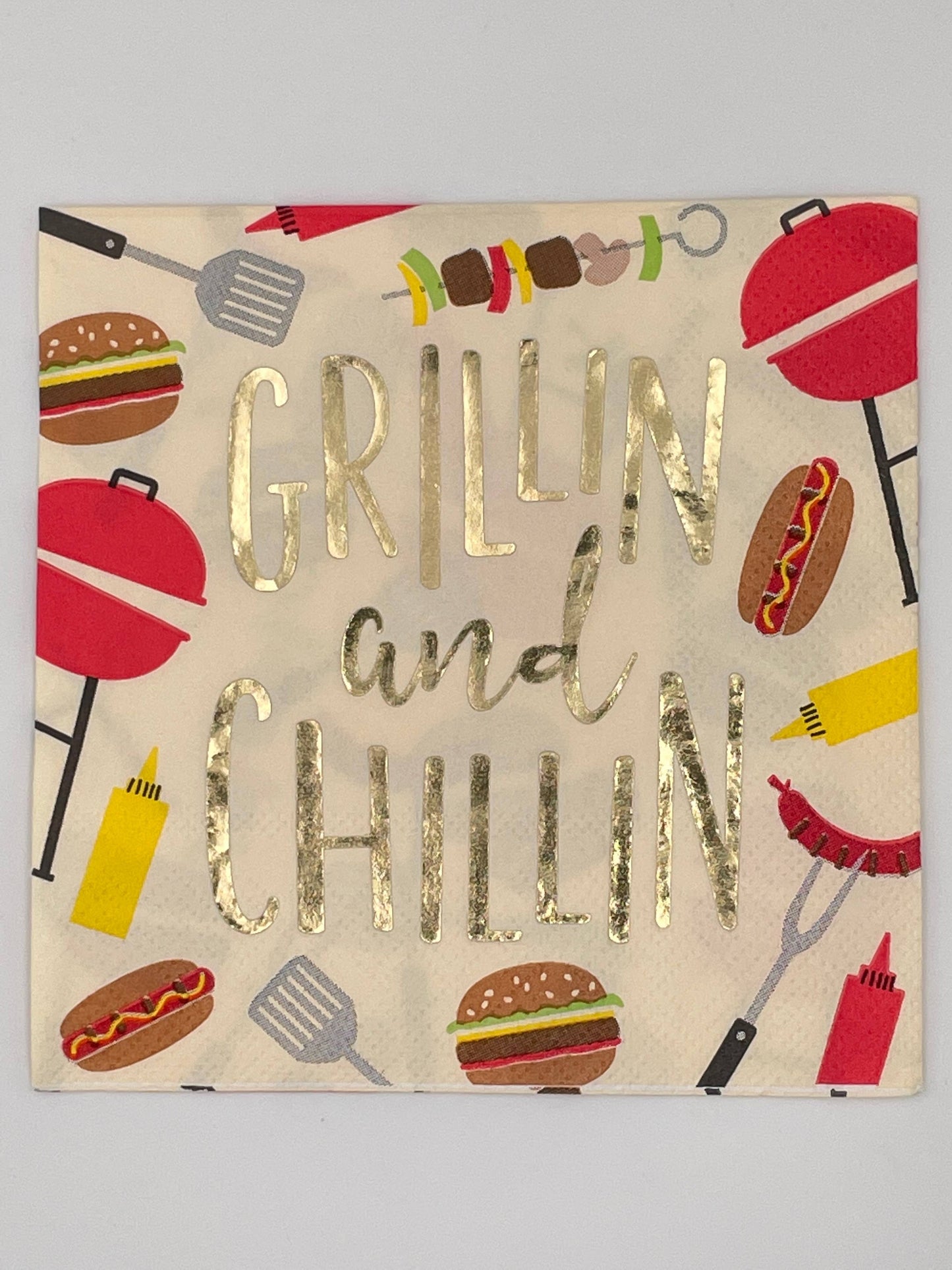 Grillin and Chillin Cocktail Napkins - 20ct