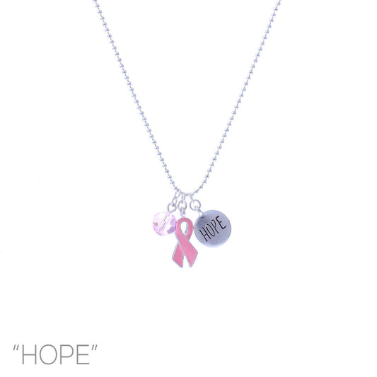 Breast Cancer Awareness Chain Necklace