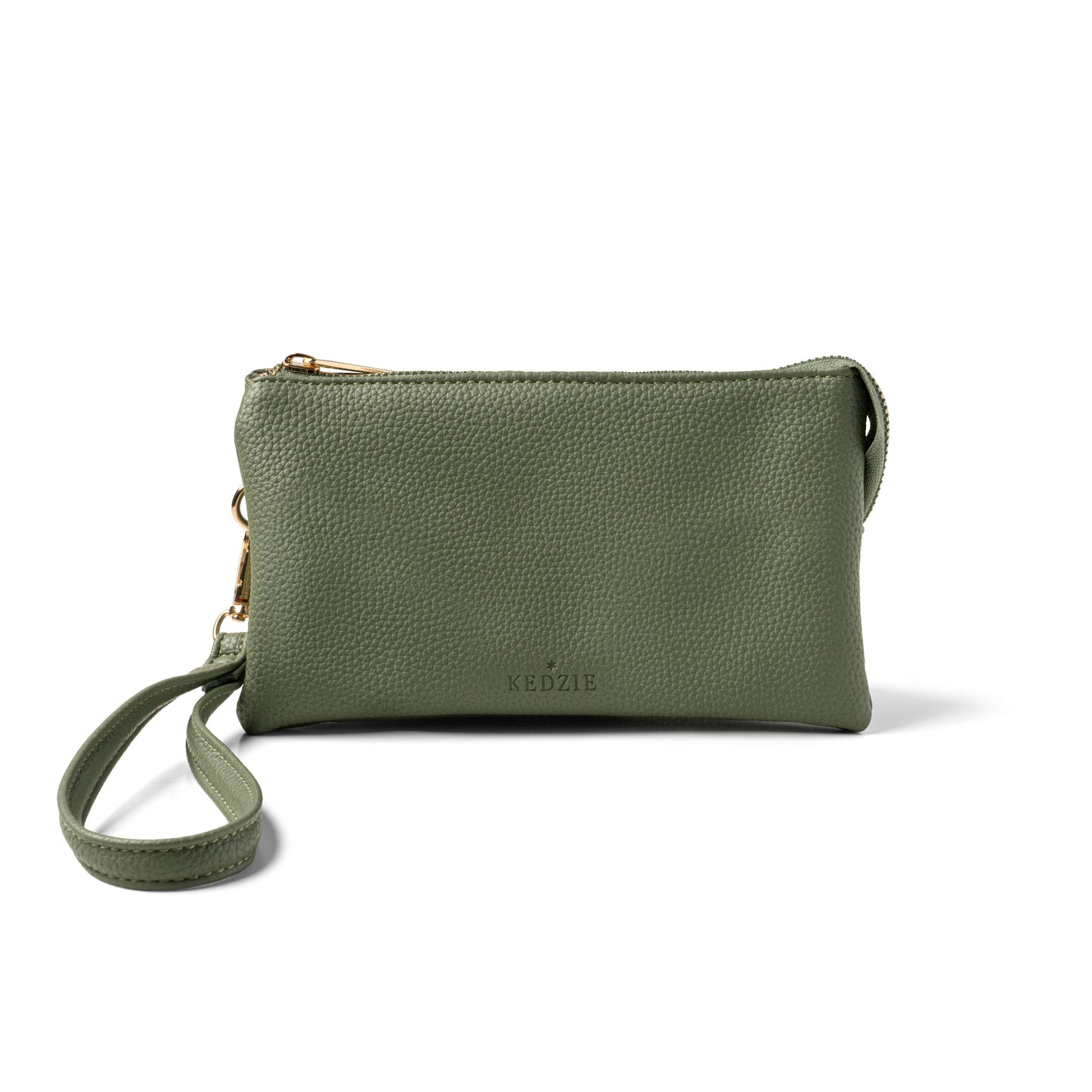 Kedzie Green Convertible Wallet Crossbody