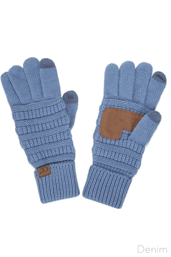 C.C Knitted Touch Screen Gloves