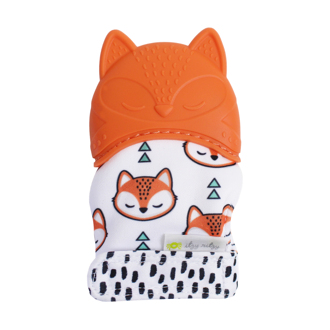 Fox Itzy Mitt™ Silicone Teething Mitts