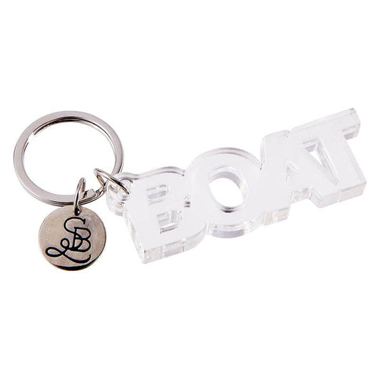 BOAT - ACYLIC WORD KEYCHAIN