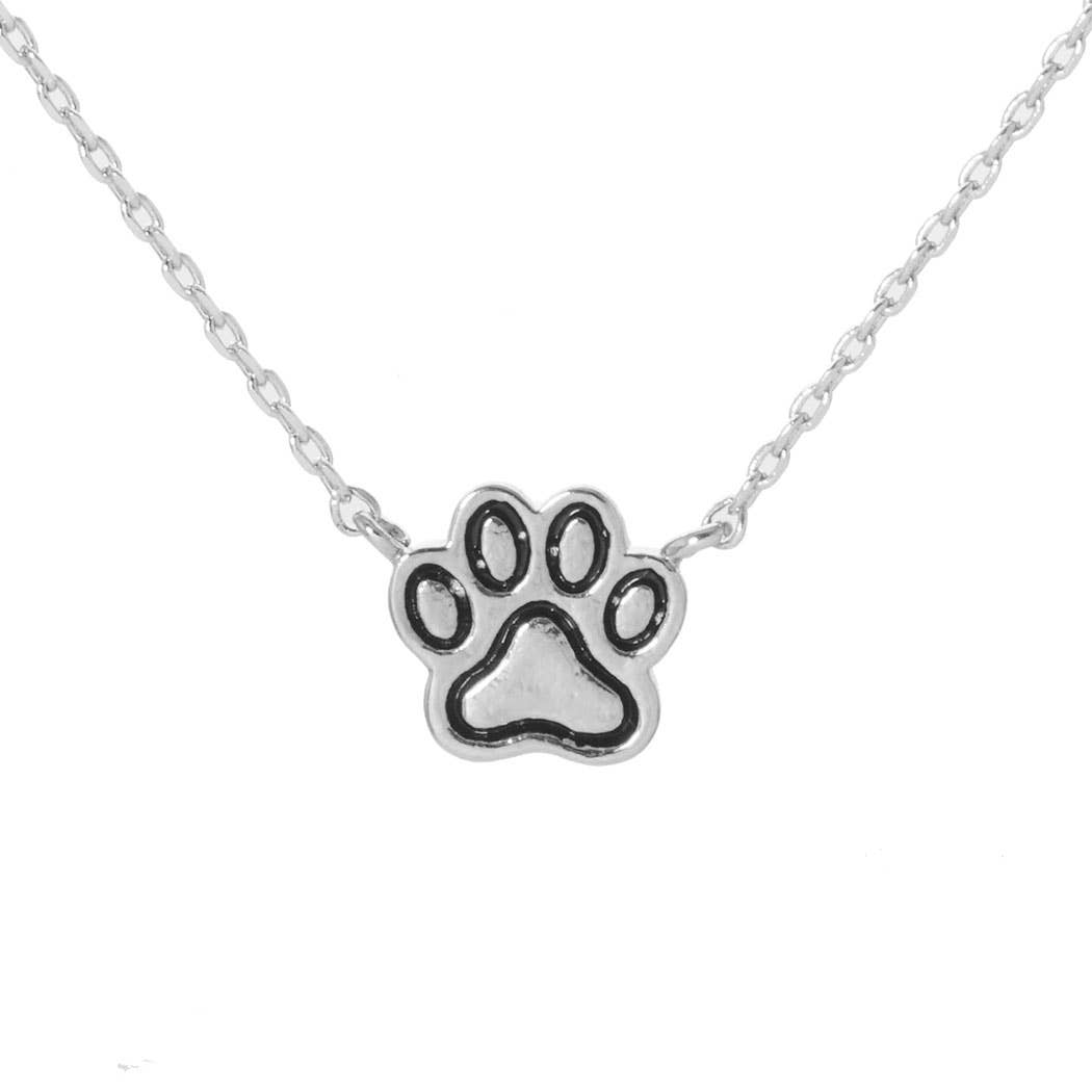 Paw Print Pendant Necklace