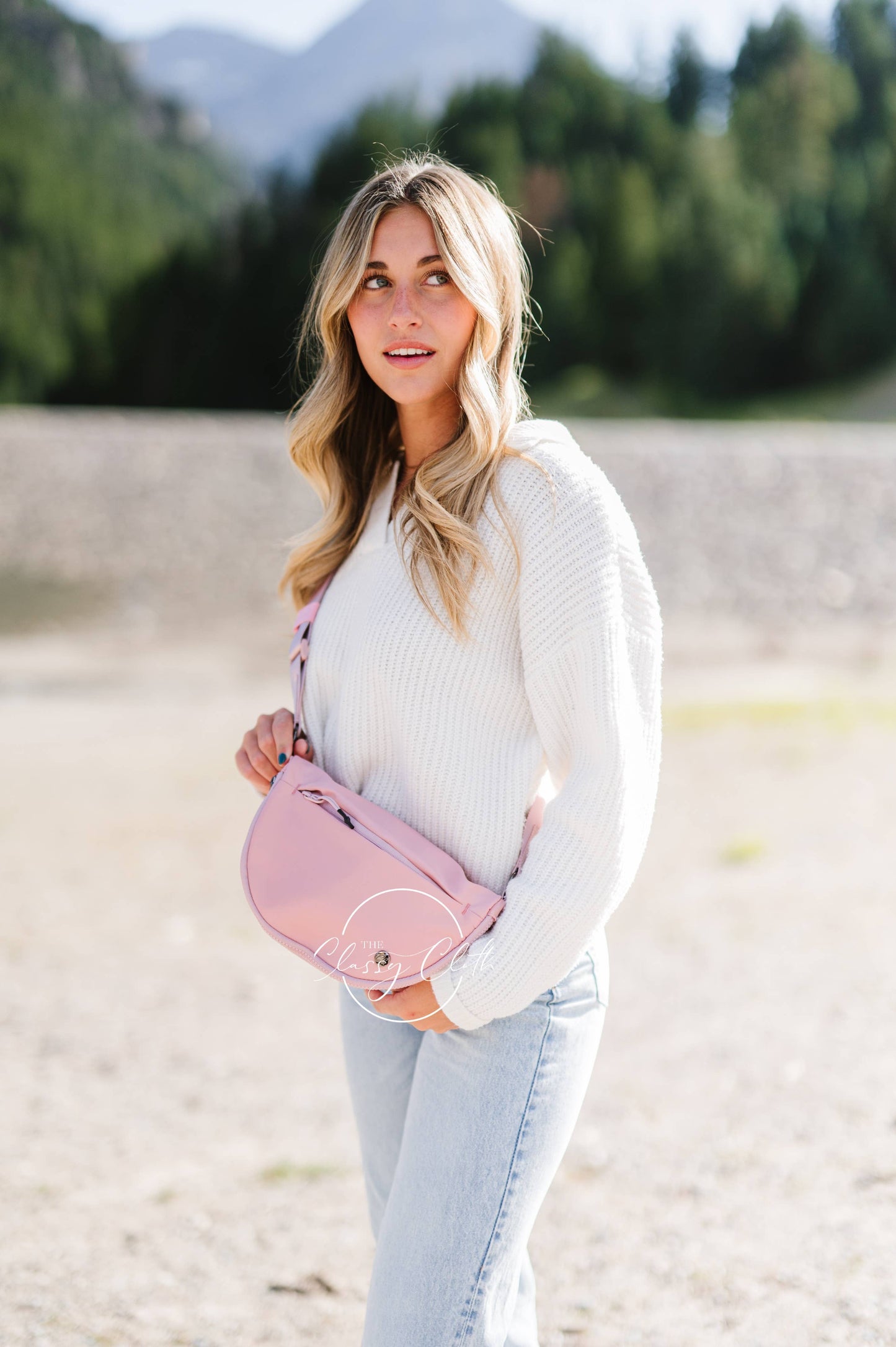 Margot Moon Belt Bag - Blush Pink