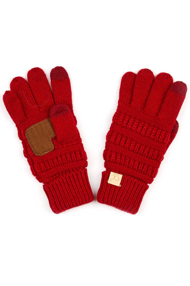 Girls Knit Gloves