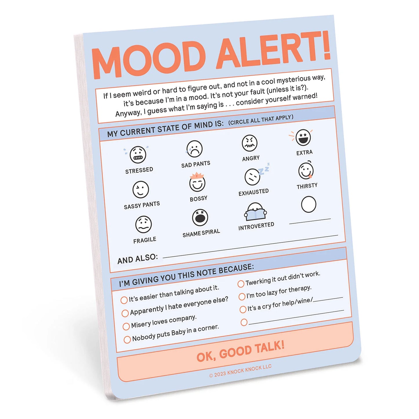 Mood Alert Nifty Note Pad