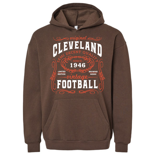 Original Cleveland Football Hooded Sweatshirt