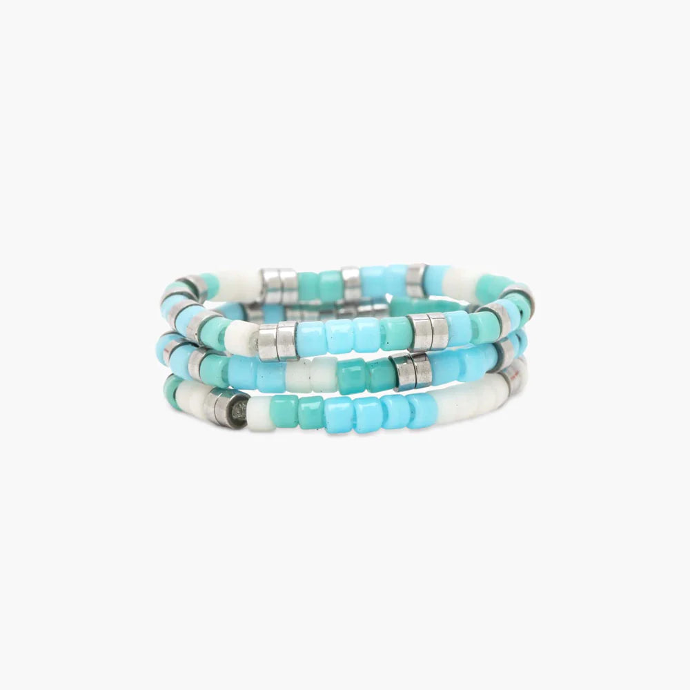 Seafoam Dream 3 Pack Stack Rings