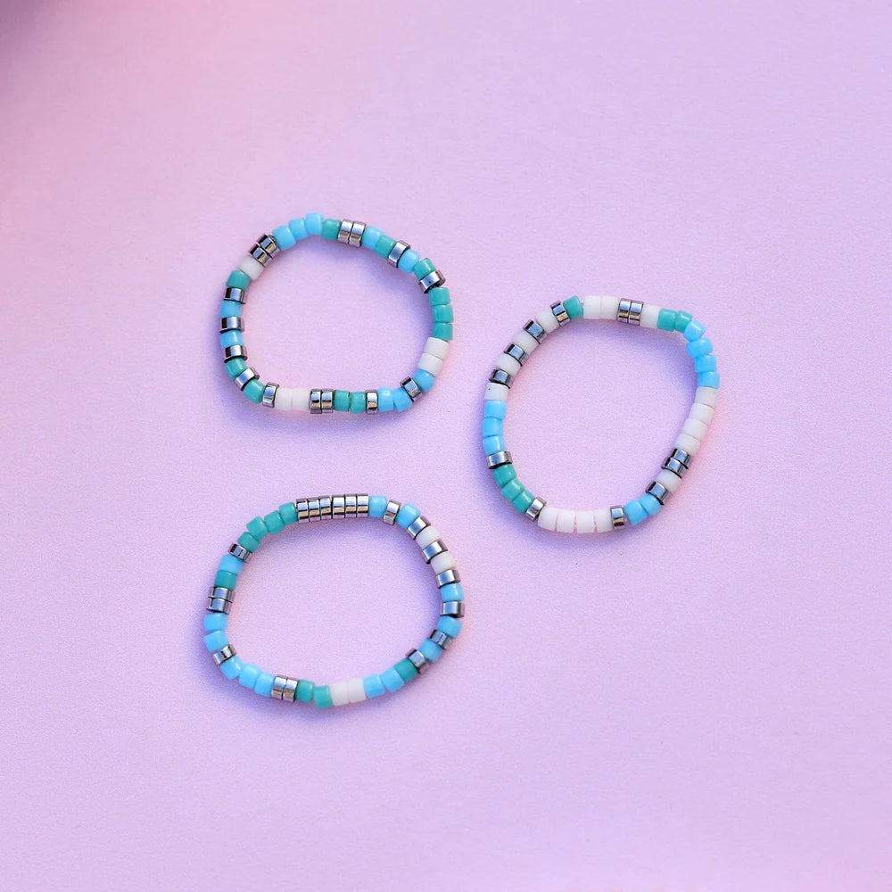 Seafoam Dream 3 Pack Stack Rings