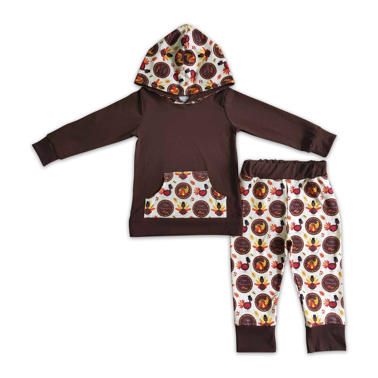 Turkey Thanksgiving hoodie set