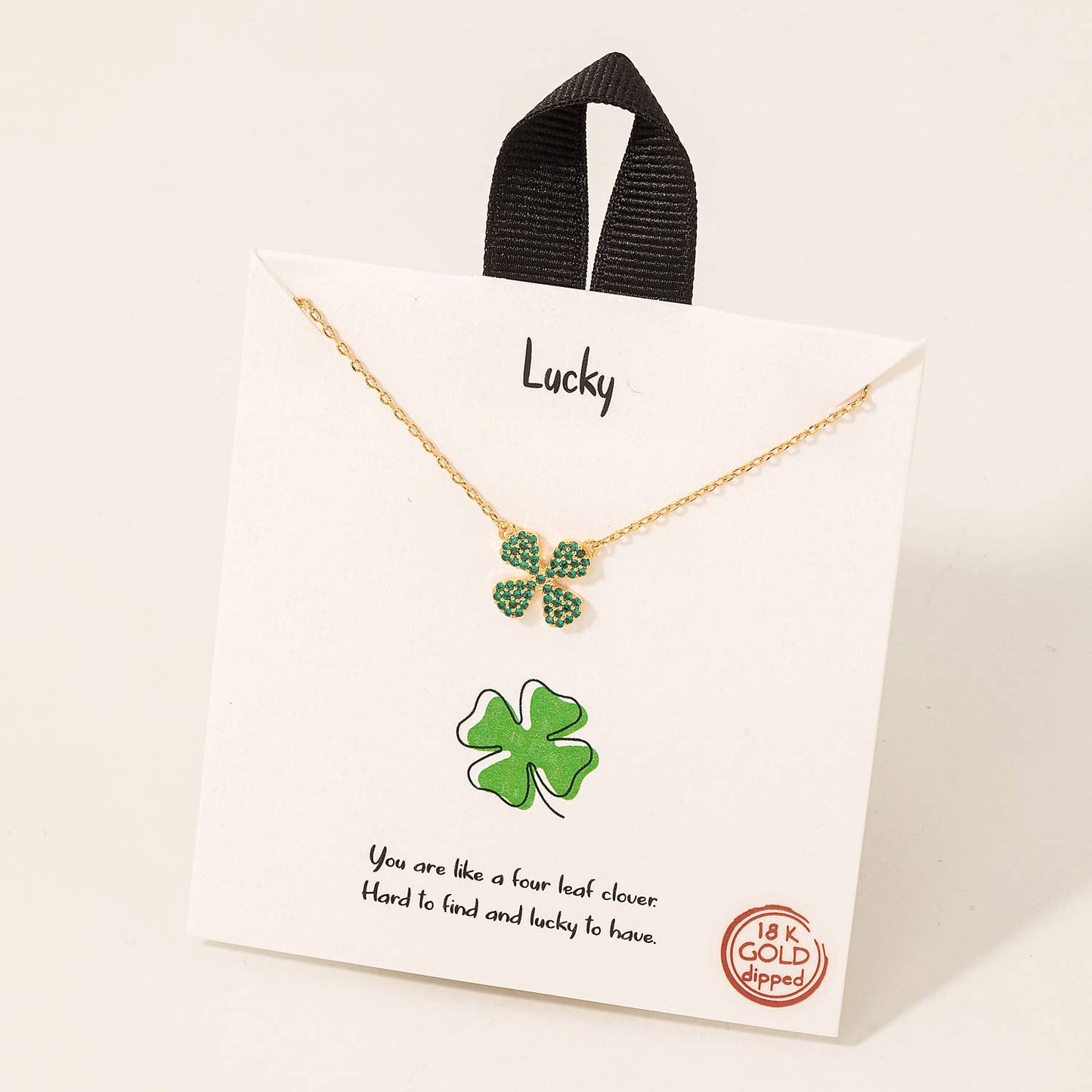 Four Leaf Clover Charm Necklace